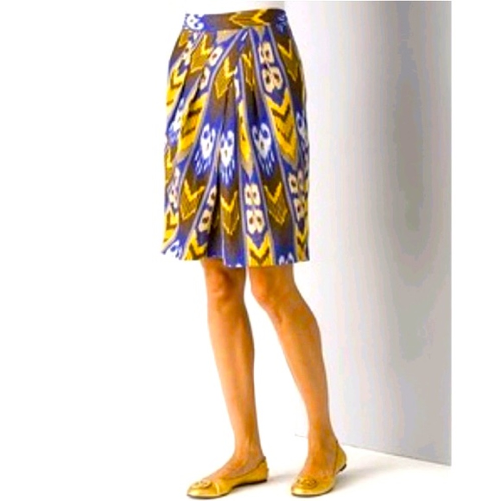 Tory Burch Jemima Ikat Pleated skirt!⭐️